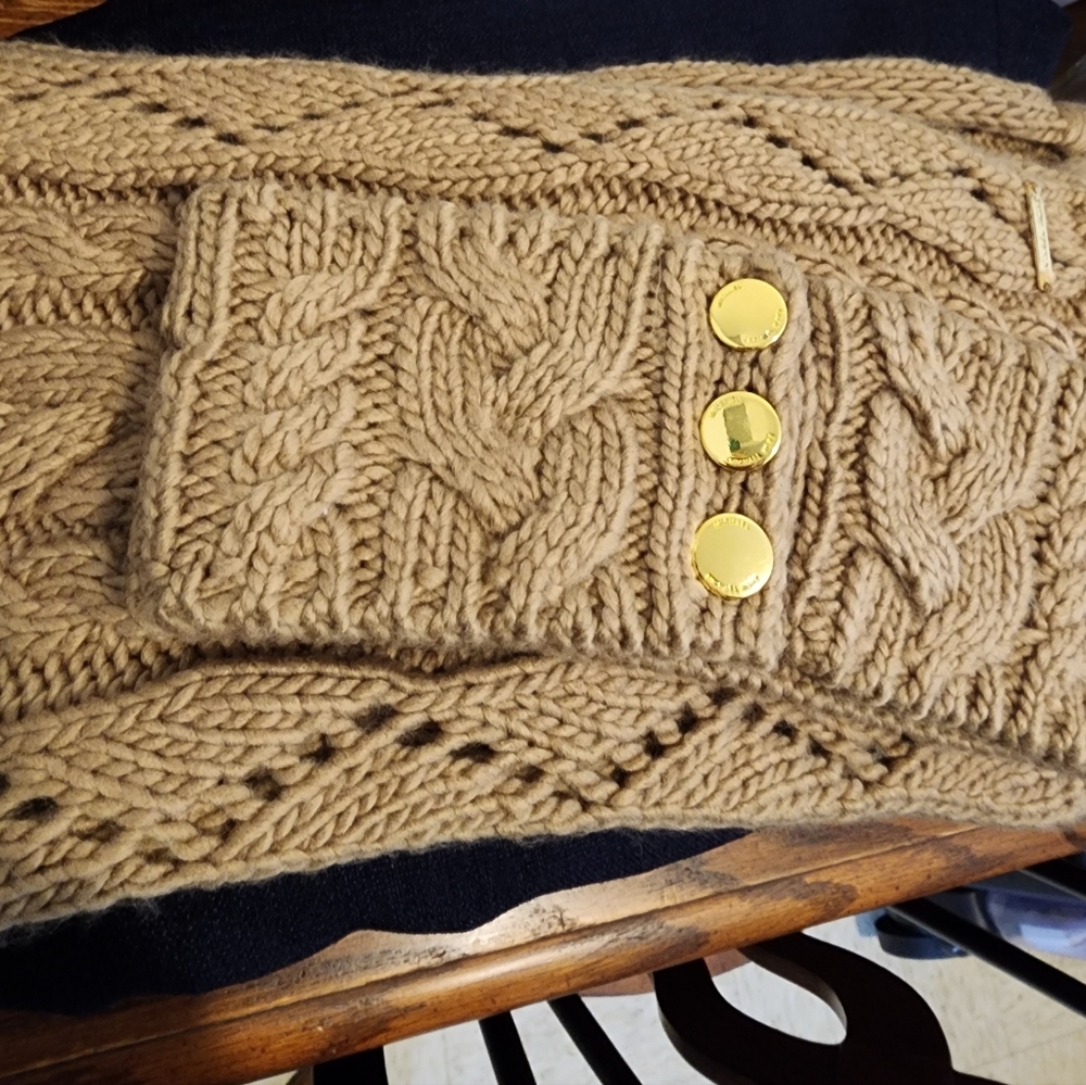 Michael Michael Kors Winter Knitted Scarf & Head Band Wrap Ear Muff Designer